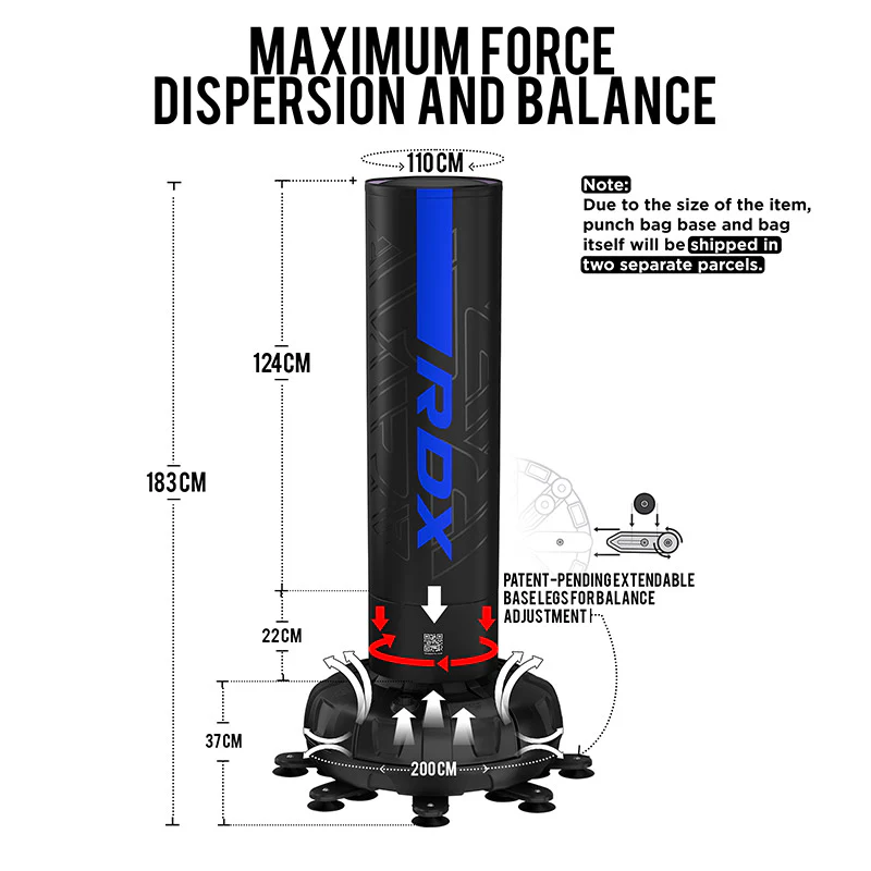 RDX F6 6FT KARA SACCO DA BOXE AUTOPORTANTE CON SET DI GUANTONI - Image 10