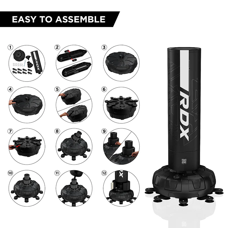 RDX F6 6FT KARA SACCO DA BOXE AUTOPORTANTE CON SET DI GUANTONI - Image 11