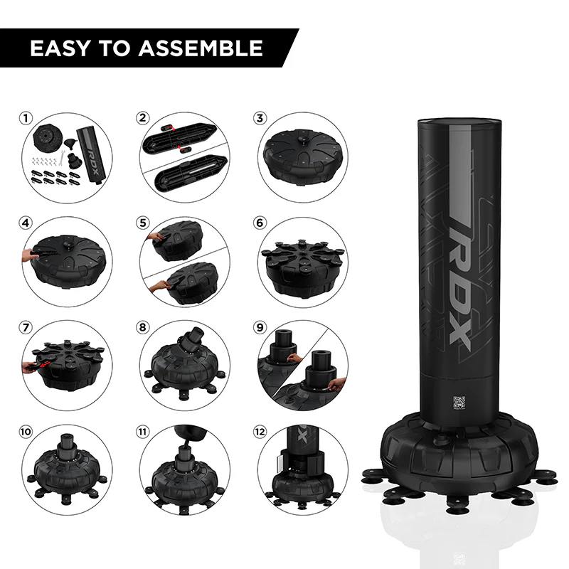 RDX F6 6FT KARA SACCO DA BOXE AUTOPORTANTE CON SET DI GUANTONI - Image 12