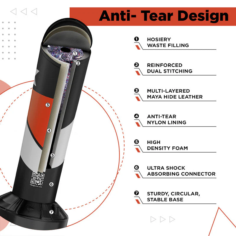 RDX R8 4piedi 2-In-1 Sacco da boxe per bambini con guanti per l'allenamento e il set di allenamento - Image 7