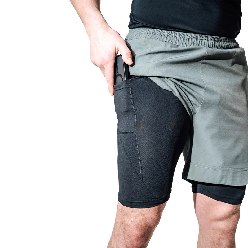 T16 Pantaloncini da MMA a compressione 2 in 1  - Image 17