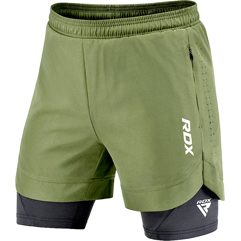 T16 Pantaloncini da MMA a compressione 2 in 1  - Image 7