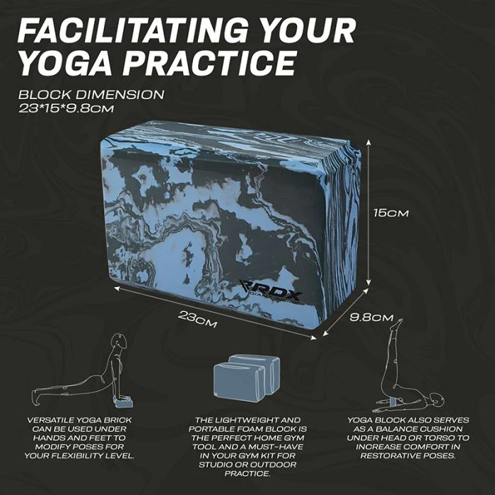 RDX UB BLOCCO YOGA ANTISCIVOLO IN SCHIUMA EVA AD ALTA DENSITÀ - Image 6