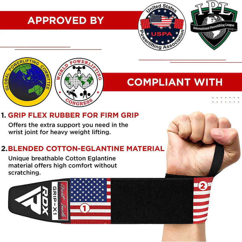 RDX W3AF WRIST SUPPORT WRAPS FOR WEIGHTLIFTING - Image 5