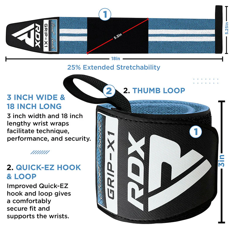 RDX W4 Fasce di supporto  da polso 18 pollice per il sollevamento pesi  - Image 13