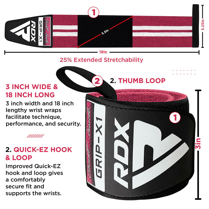 RDX W4 Fasce di supporto  da polso 18 pollice per il sollevamento pesi  - Image 18